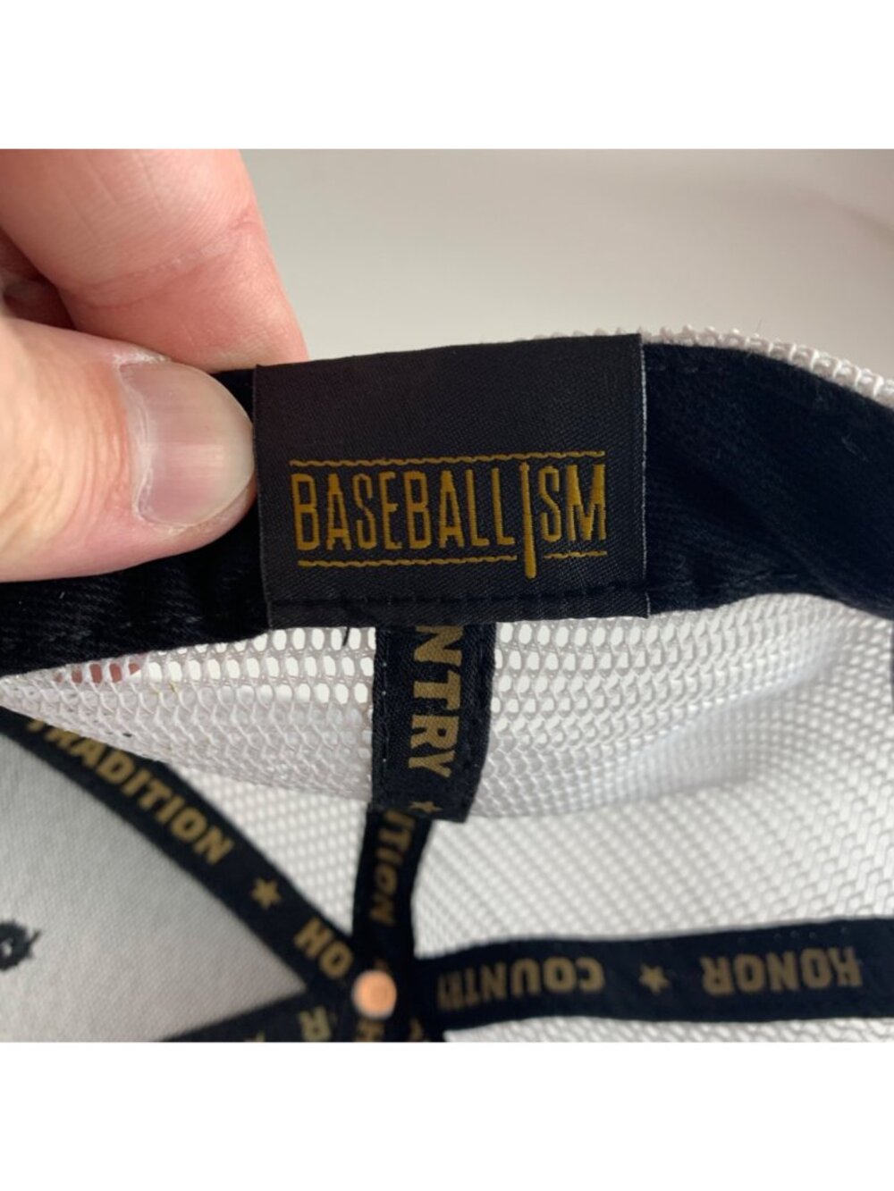 Baseballism Mens Black White Cactus Spring Training Snapback Trucker Hat - Picture 5 of 6
